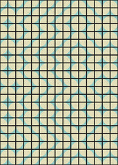 Abstract Geometric Pattern generative computational art illustration