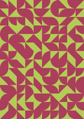 Abstract Geometric Pattern generative computational art illustration