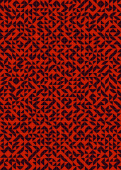 Abstract Geometric Pattern generative computational art illustration