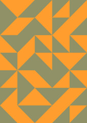 Fototapeta premium Abstract Geometric Pattern generative computational art illustration