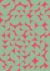 Abstract Geometric Pattern generative computational art illustration