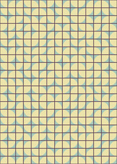 Fototapeta premium Abstract Geometric Pattern generative computational art illustration