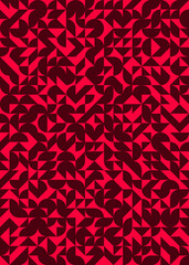 Abstract Geometric Pattern generative computational art illustration