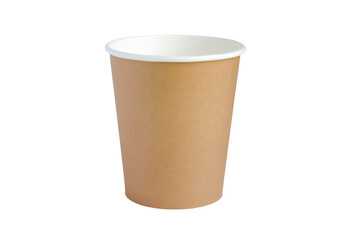 paper cup on a white background