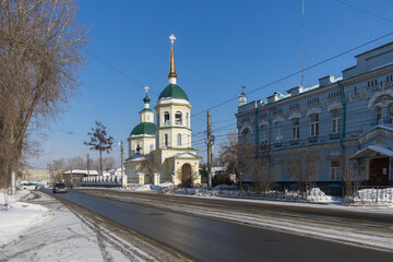 Transfiguration Church, 18th century - one of the oldest Orthodox churches in Irkutsk. - 455380401