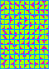 Abstract Geometric Pattern generative computational art illustration