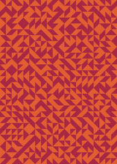 Abstract Geometric Pattern generative computational art illustration