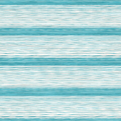 Space dyed coastal marl stripe texture background. Seamless jersey fabric effect repeatable swatch. Coastal marine summer style. 