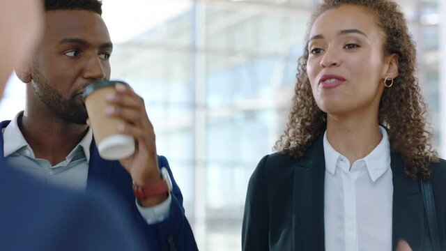 business woman team leader meeting with clients executives sharing corporate proposal financial consultants briefing shareholders sharing ideas giving advice 4k