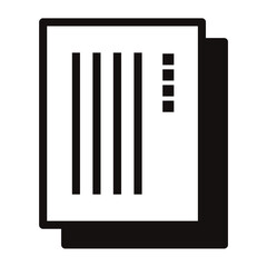 挨拶状のシンプルなアイコン/白背景