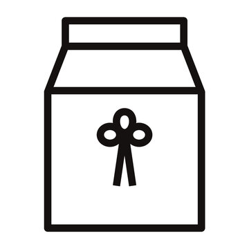 recommend clip art: 骨壷カバーのシンプルなアイコン/線画