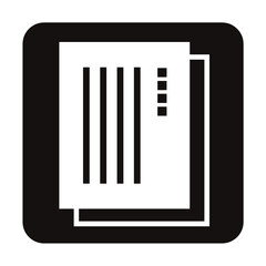 挨拶状のシンプルなアイコン/白ヌキ