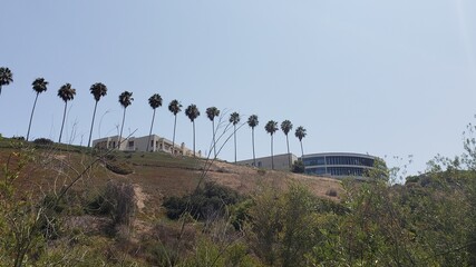 building on the hillside