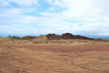 Open nickel mining activity by clearing land