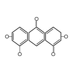 three hexagons lined up and pasted a circle line