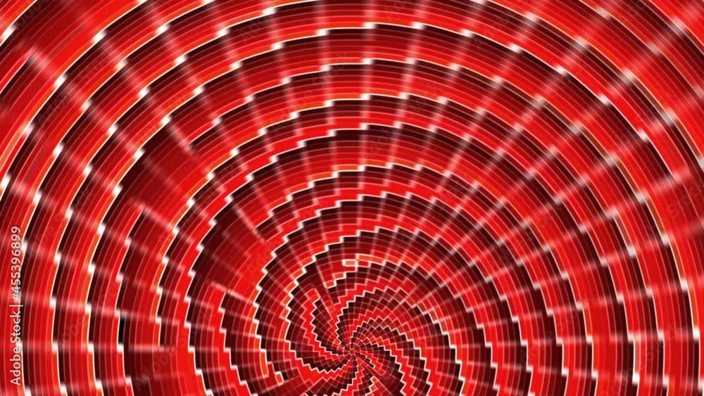 Poster animation of rotation color glass or crystal hypnosis spiral. animation of seamless loop.