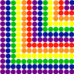 Abstract Circle Pattern LGBTQ+ Internet Icons And Labels LGBT Community Illustration Illustration.