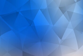 Obraz premium Light Blue, Yellow vector polygonal pattern.