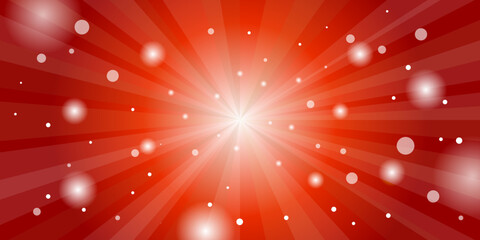 放射線状のキラキラ赤系背景素材