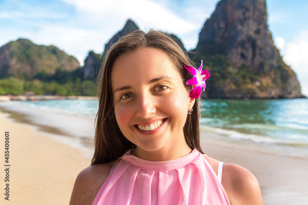 Canvas Prints woman at railay beach