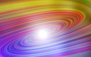 Obraz premium Light Pink, Yellow vector background with astronomical stars.