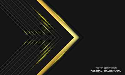 Modern Abstract Black and Golden Luxury Background