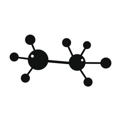 two line connected molecular icons