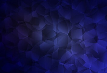 Obraz premium Dark Purple vector background with abstract shapes.