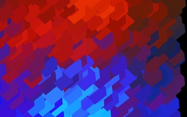 Dark Blue, Yellow vector template with rhombus.