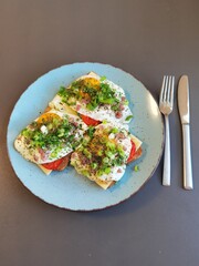 fish with salad