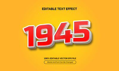 Indonesia Independence Day 1945 Editable Text Effect, Editable Font Style Theme