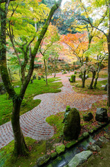 The Japanese garden in Komyozenji Temple,Komyozen-ji is a Zen temple in Dazaifu, Fukuoka Prefecture.