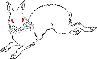 浮世絵　うさぎ　その1

