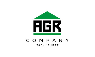 Fototapeta premium AGR three letter house for real estate logo design
