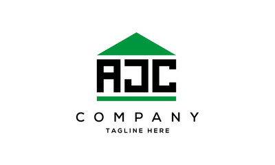 Fototapeta premium AJC three letter house for real estate logo design