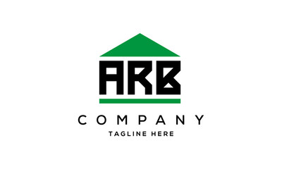 ARB three letter house for real estate logo design