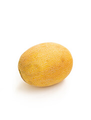 melon on a white background. summer harvest. farm products.