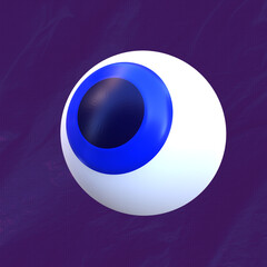 3d rendering Halloween Eye illustration 