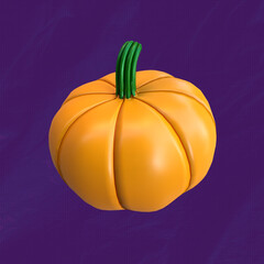 3d rendering Halloween Pumpkin illustration 