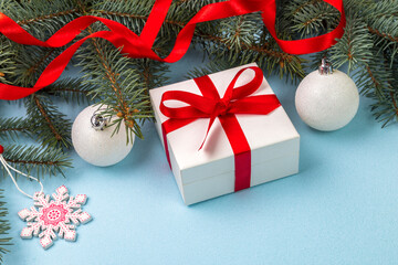 Image with Christmas ornaments.