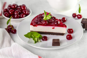 Cherry cheesecake