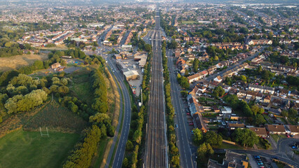 Gorgeous aerial view of British Town, Drone Footage