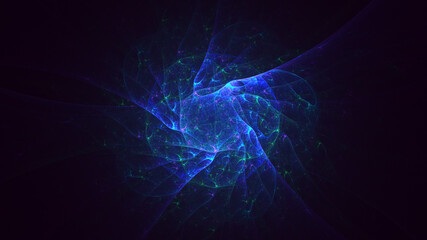 3D rendering abstract round light background