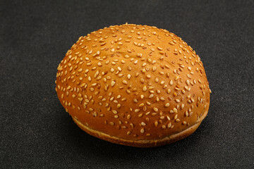 Burger bun with sesame seeds