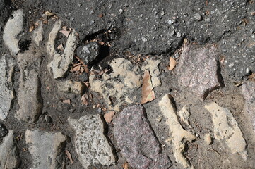 Old dirty wall close up. Grunge abstract photo background.  Beautiful stone texture pattern.
