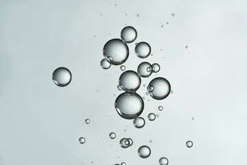 Shiny gray bubbles