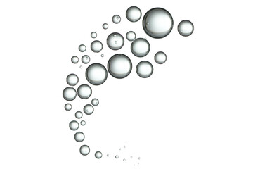 A stream of bubbles