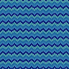 Seamless blue chevron zig zag pattern background
