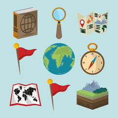 icon set geography © Stockgiu