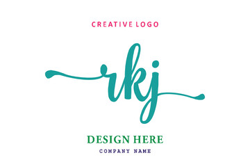 RKJ lettering logo is simple, easy to understand and authoritative